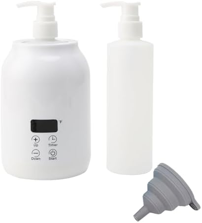 Massage Oil Warmer with 2 Bottles and Digital Timer