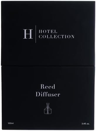 Hotel Collection Ceramic Reed Diffuser Set - Oud Wood Leather Sandalwood