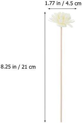 Milisten 30pcs Reed Diffuser Sticks with Flower for Natural Aroma
