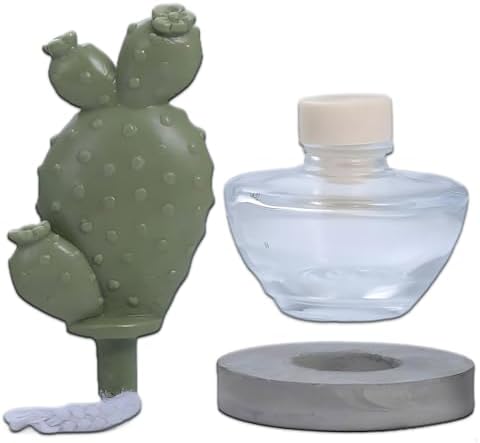 Pretty Valley Home Reed Diffuser Set - White Flower Gypsum Cactus Fragrance 338 fl oz
