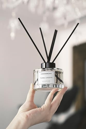 Floral Gardenia Reed Diffuser Set - Luxurious Fragrance for Home Office Bathroom