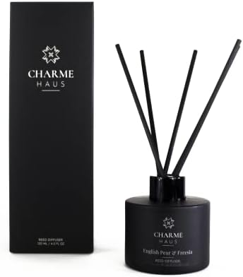 CHARME HAUS Reed Diffuser Set with 5 Sticks