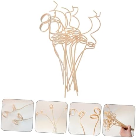 Wakauto 12-Piece Natural Aroma Diffuser Sticks Set for Home Fragrance and Bedroom Decoration