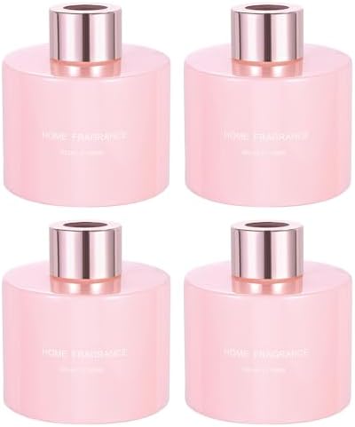 HARFINGTON 4pc Empty Glass Diffuser Bottle 140ml
