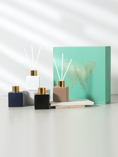 Vintage Square Reed Diffuser Set of 4 50 ml White