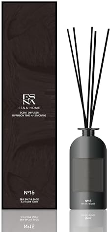 ESNA HOME Premium Reed Diffuser Set Sea Salt Sage