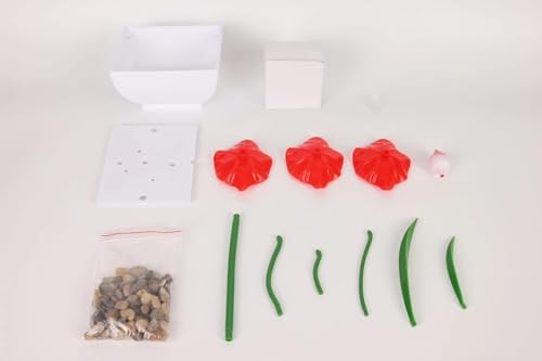 USB Powered Tabletop Lotus Waterfall Fountain with Rocks