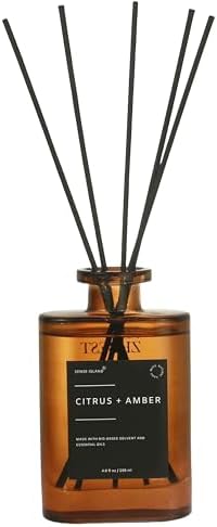 Sense Island Reed Diffuser Set Citrus Amber 67 oz