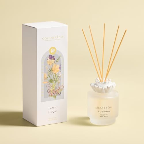 Cocorrina Gypsum Flower Diffuser Set - Black Forest Scent