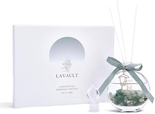 Ocean Aroma Reed Diffuser Set with Green Stones