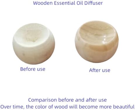 6 Pack Small Wooden Essential Oil Diffuser for Home and Office