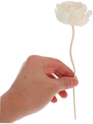 FOMIYES 6pcs Reed Diffuser Sticks Flower Heads Essential Oil Refills for Home Aromatherapy Decorative Diffuser Set