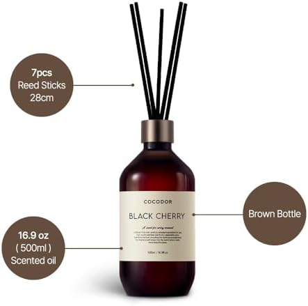 Cocodor Premium Cedar Wood Reed Diffuser Set