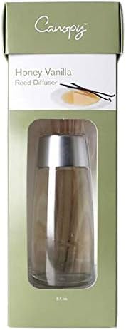 Hosley Reed Diffuser Set Honey Vanilla Scent