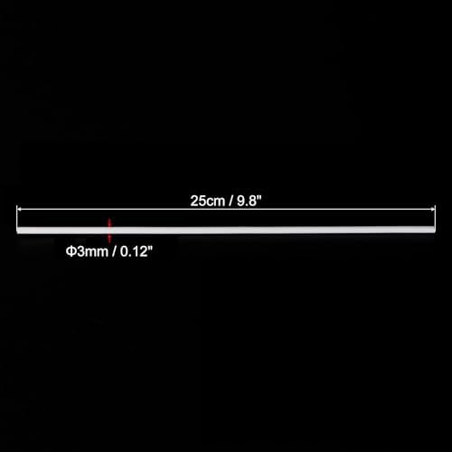 PATIKIL 10 Inch Reed Diffuser Sticks Set 50 Pack with White PET Bottle and Flower Decorations