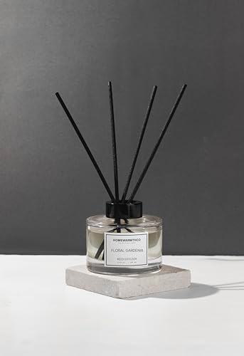Floral Gardenia Reed Diffuser Set - Luxurious Fragrance for Home Office Bathroom
