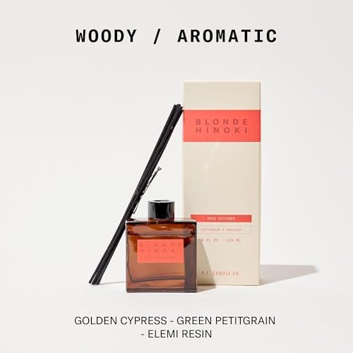PF Candle Co Blonde Hinoki Reed Diffuser Set