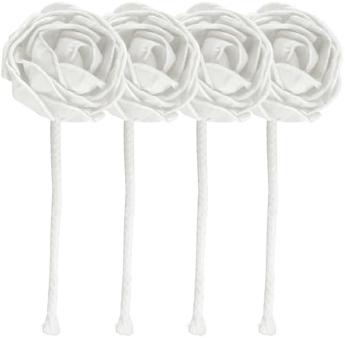 DOERDO 4Pcs Flower Aroma Diffuser Set with Rope