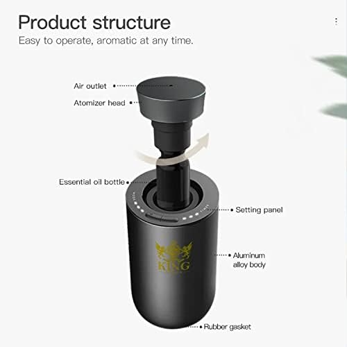 Large Room Reed Diffuser with Essential Oil Black