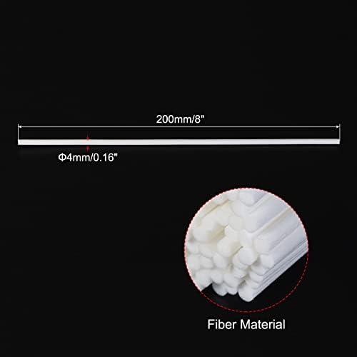 MECCANIXITY Fiber Reed Diffuser Sticks 200x4mm Pack of 100