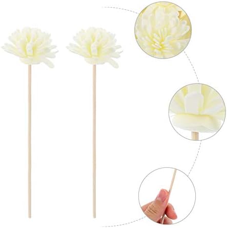 Milisten 30pcs Reed Diffuser Sticks with Flower for Natural Aroma