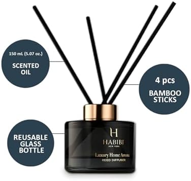 H Habibi Splended Sunset Reed Diffuser Set