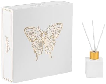 Vintage Square Reed Diffuser Set of 4 50 ml White