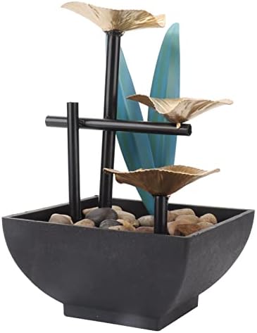 3 Tier Waterfall Tabletop Fountain with Pump and USB Power Supply