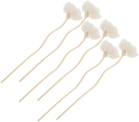 FRCOLOR 6pcs Reed Diffuser Sticks with Flower Refills