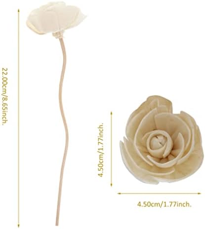 Flower Reed Diffuser Set 9Pcs Aroma Sticks Fireless