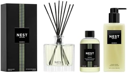 Bamboo Reed Diffuser Set with Refill and Liquid Soap