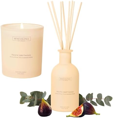 Benevolence LA Pacific Driftwood Diffuser and Candle Set