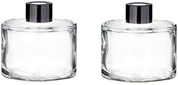 Set of 2 Glass Diffuser Bottles with 50ML Capacity