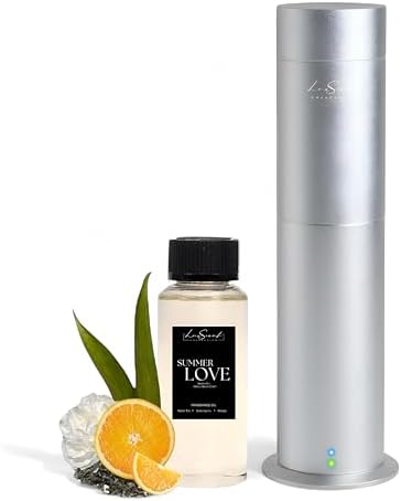 LUXSCENT COLLECTION Aroma Diffuser Starter Kit for 1000SQ FT Coverage - 120ML Waterless Essential Oil Included