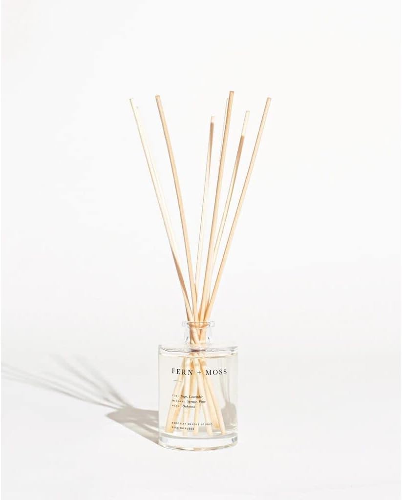 Brooklyn Candle Studio Fern Moss Reed Diffuser Set