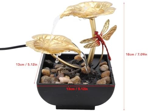 Zerodis USB Tabletop Fountain with Dragonfly Design