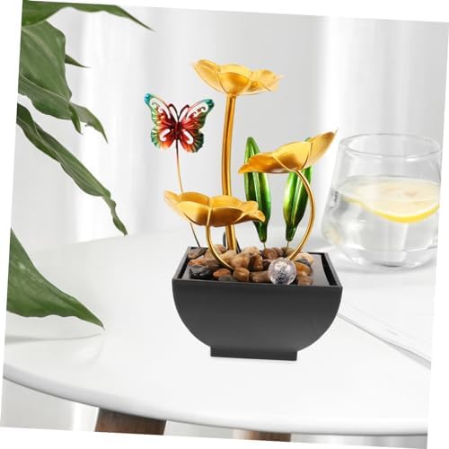 Iron Art 10-Inch Tabletop Water Fountain for Home Office Decor