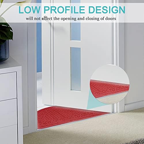 Olpchee Half Round Non-Slip Doormat Floor Rug Mat