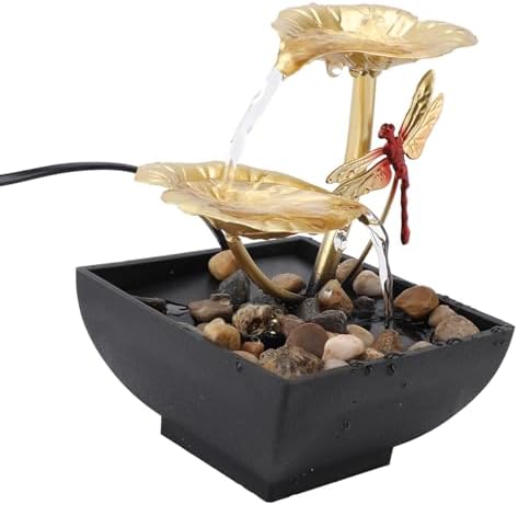Zerodis USB Tabletop Fountain with Dragonfly Design