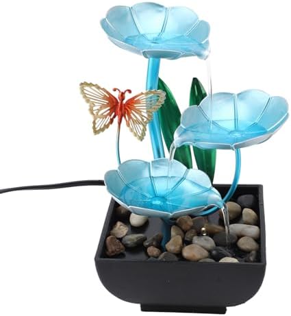 Tabletop Fountain with LED Light and USB Power