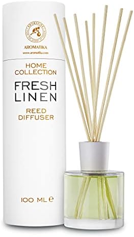 AROMATIKA Fresh Linen Reed Diffuser 34 Fl Oz