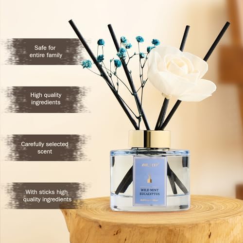 Airkeep Wild Mint Eucalyptus Reed Diffuser Set