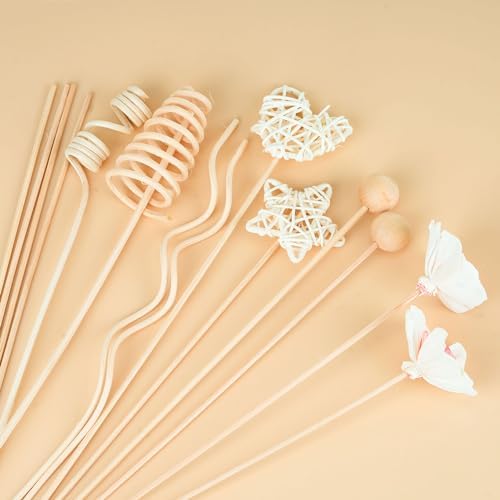 20pc Rattan Flower Diffuser Set for Home and Office Decor