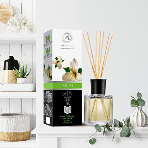 Jasmine Reed Diffuser with Natural Essential Oil 17 Fl Oz