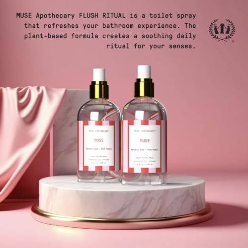 Muse Apothecary Flush Ritual Toilet Spray - 8 oz Pack of 3