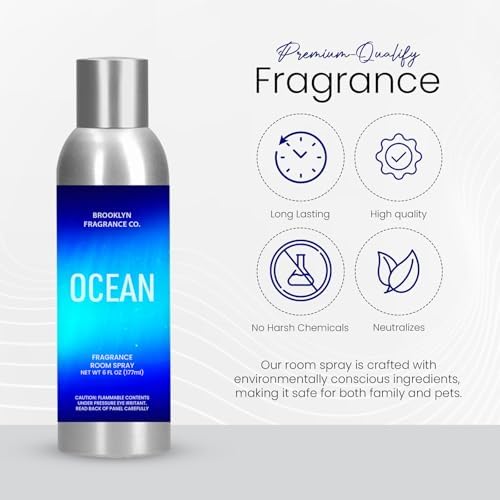 Brooklyn Fragrance Co Ocean Room Spray - 6 Fl Oz Premium Freshener