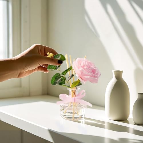 Saussavita Reed Diffusers Set 710 Oz Rose Water Scented
