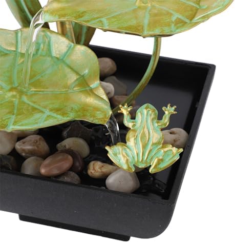 TOPINCN Tabletop Fountain with LED Lights USB Charging 3 Tier