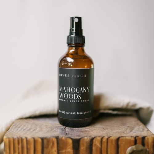 River Birch Mahogany Woods Scented Linen and Room Spray 4 oz
