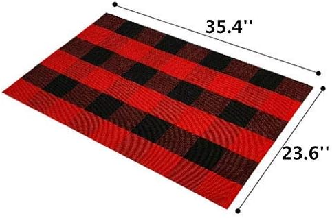 Ukeler Buffalo Check Rug 2 x 3 Machine Washable